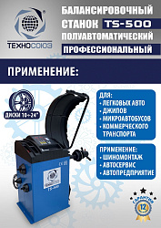 TS-500 Балансировочный станок с лазером